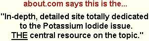 Potassium iodide anti-radiation protection pills, tablets. FAQ lists all iodine sources.