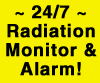 NukAlert 24/7 Radiation Monitor and Alarm, Compact keychain attachable with 10-year battery.